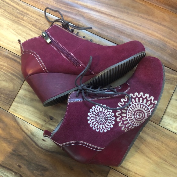 Spring Step L'Artiste Bordeaux Westminster Bootie 38 - Picture 3 of 8